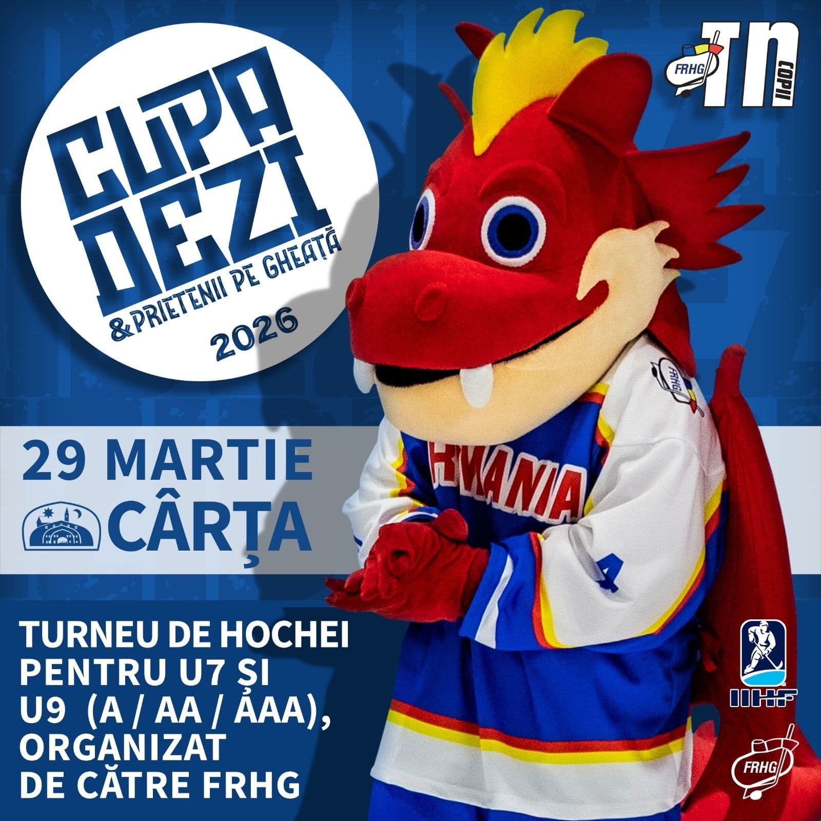 "Cupa Dezi și Prietenii pe Gheață", turneu dedicat celor mai micuți hocheiști